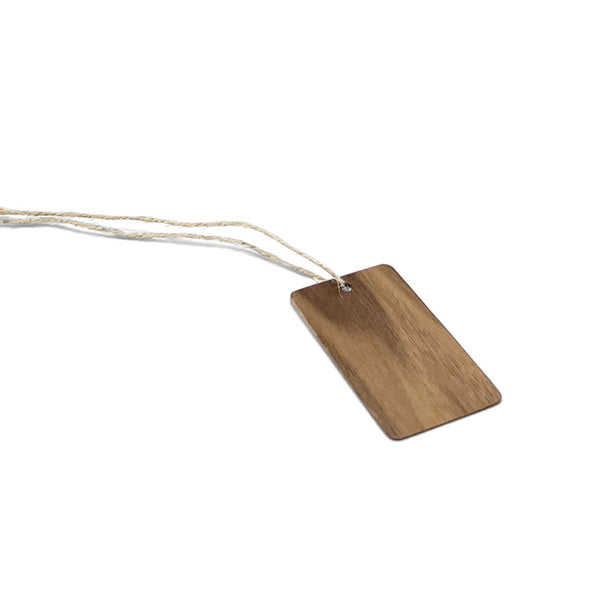 Wooden Swing Tags - Walnut (Pack of 6)