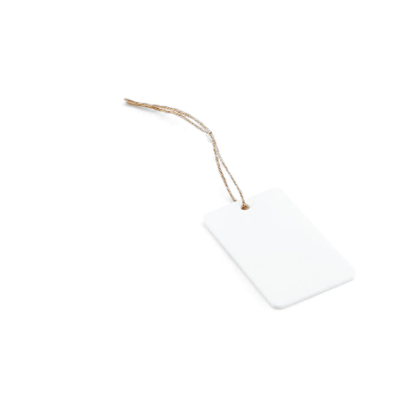 Acrylic Swing Tags - White (Pack of 6)