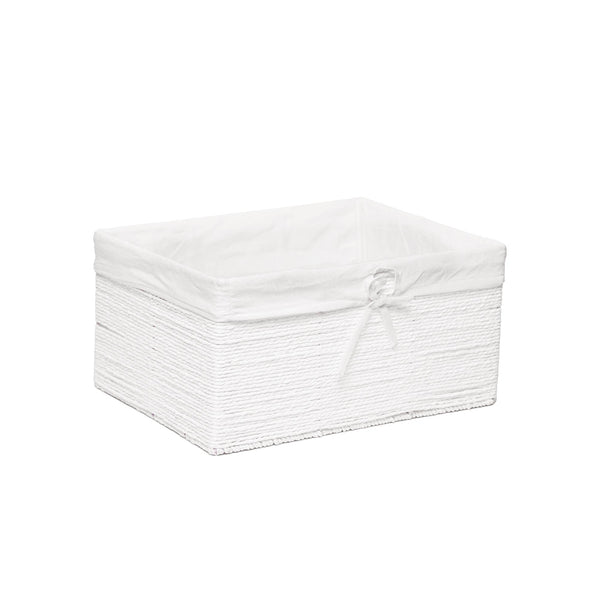 Seagrass Storage Basket - White