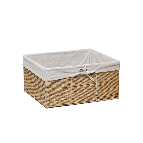 Seagrass Storage Basket - Bamboo