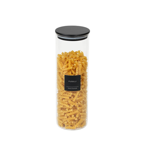 Pasta Jar W/ Black Bamboo Lid