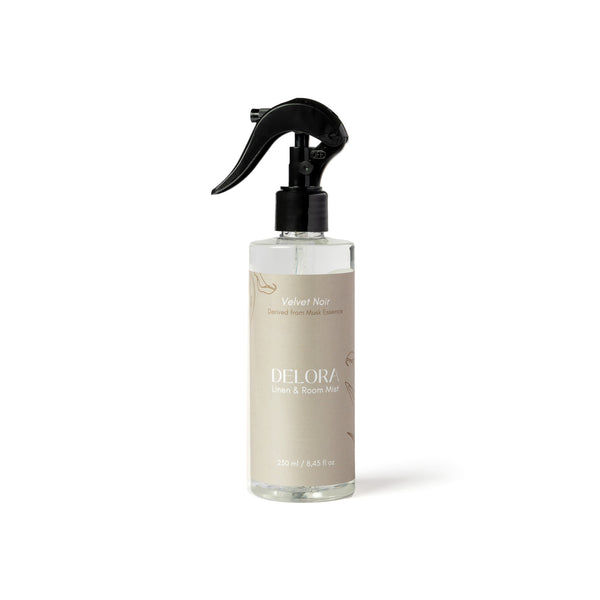 DELORA Linen & Room Mist - Velvet Noir (Derived from Musk Essence)