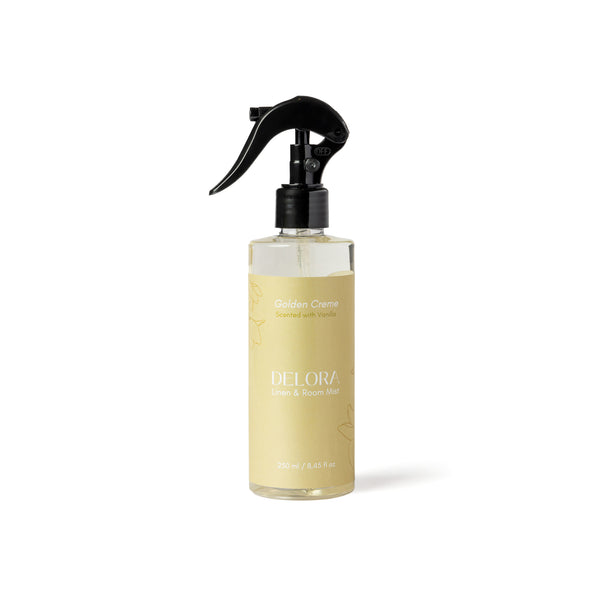 DELORA Linen & Room Mist - Golden Creme (Scented with Vanilla)